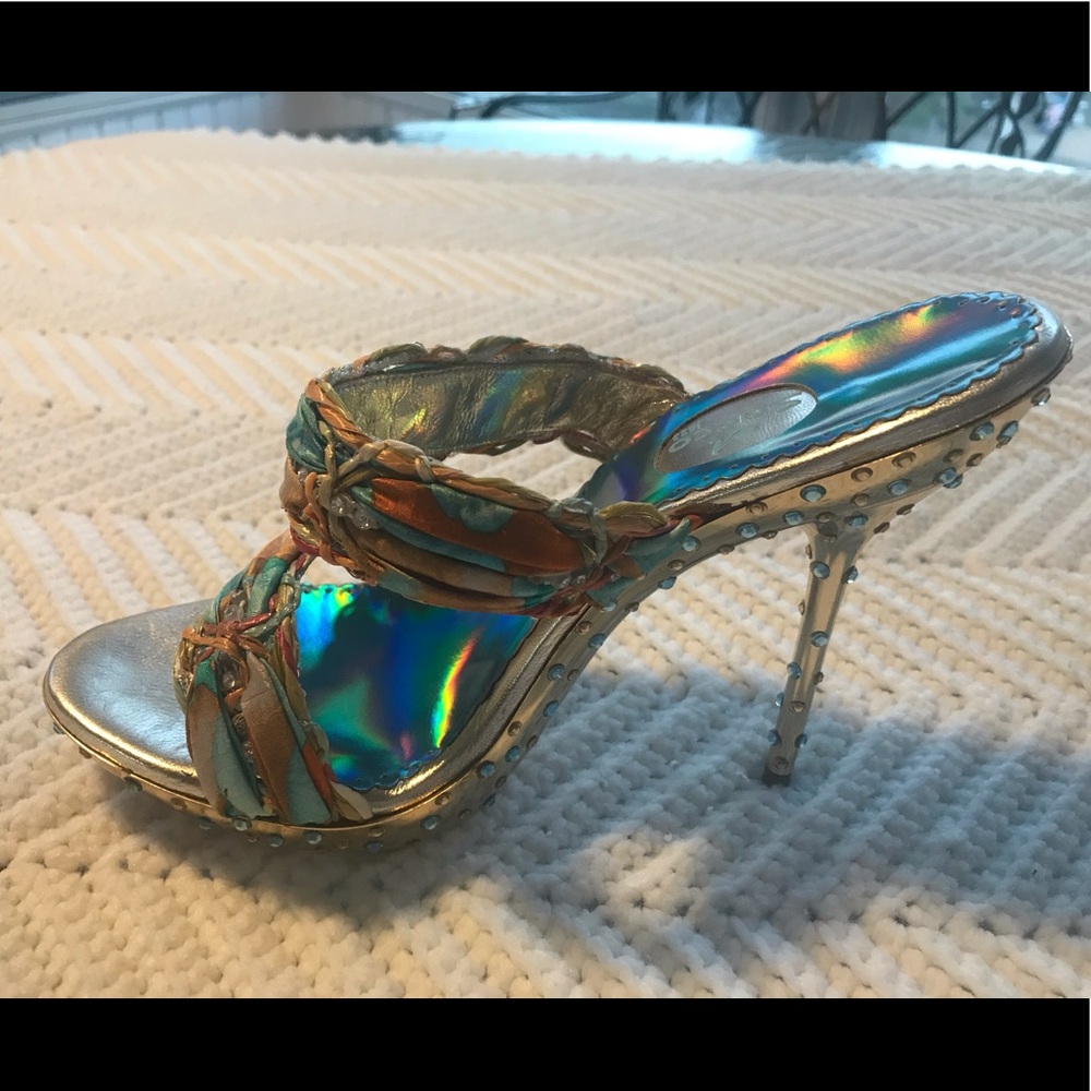 Jeweled Sacco Dressy Heels - Picture 2 of 9